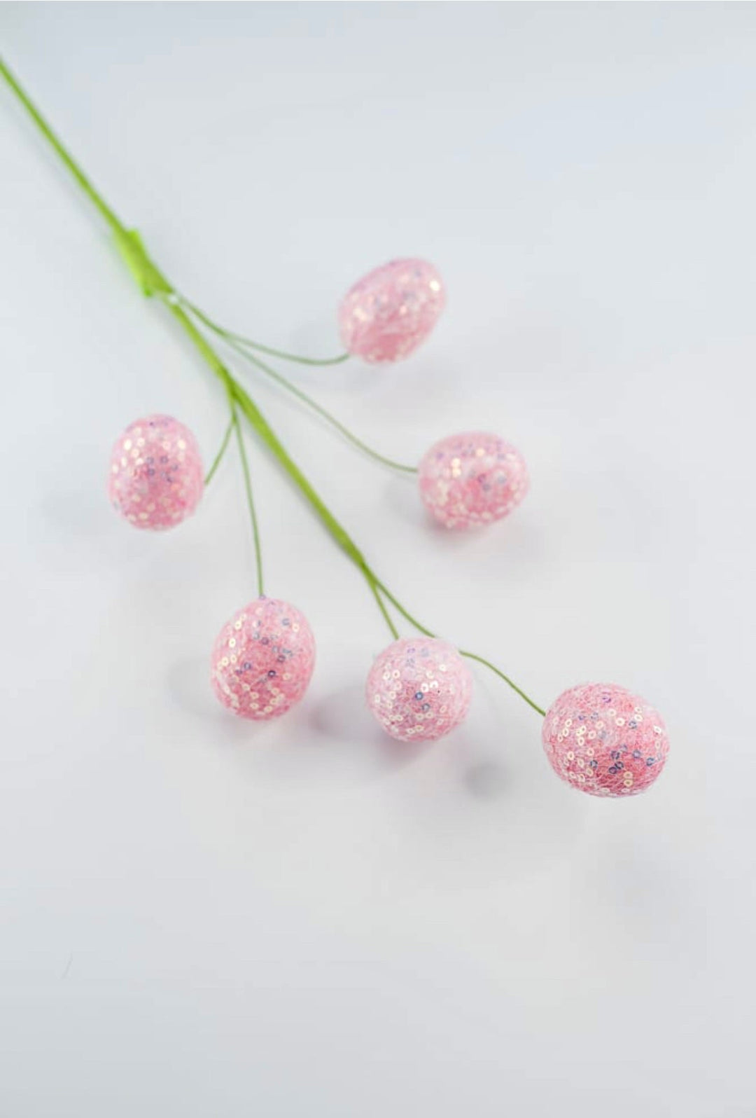 Pink sequins egg spray - Greenery MarketPicks63495PK