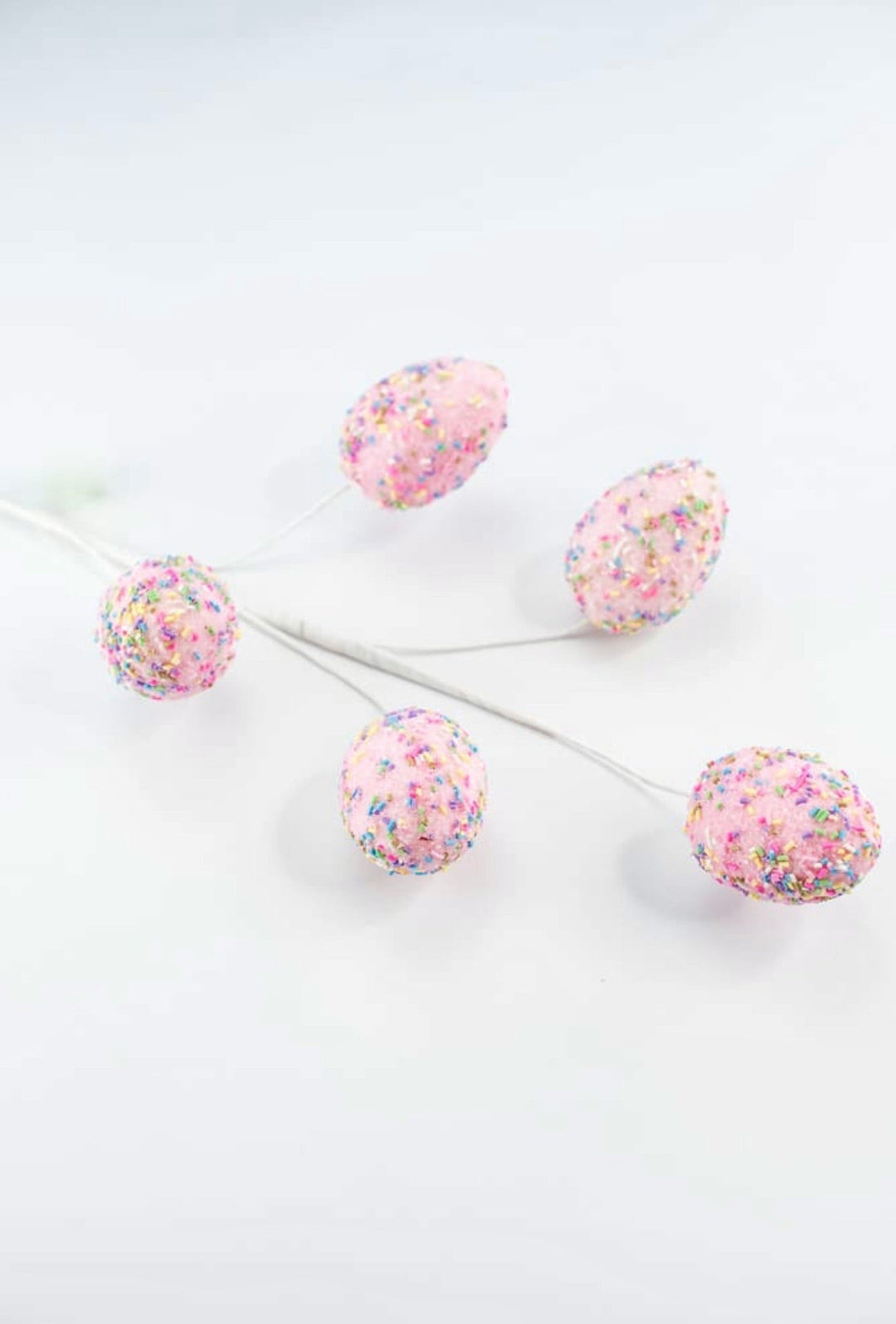 Pink sparkle and sprinkles egg spray - Greenery MarketPicks62880PK