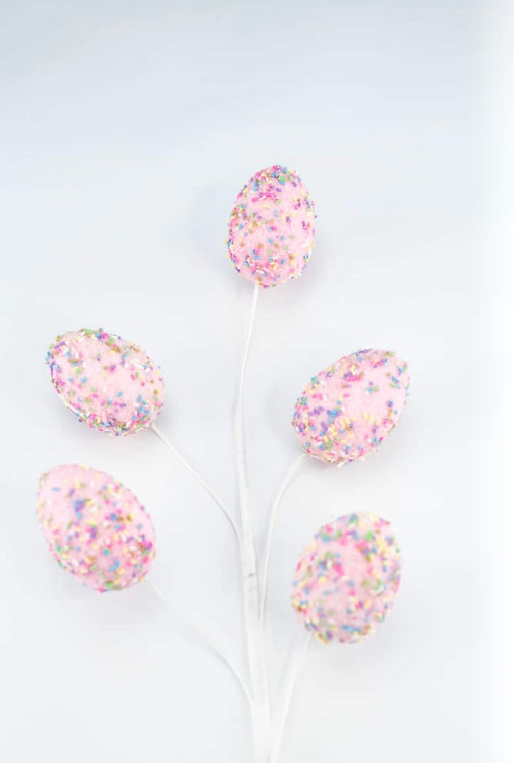 Pink sparkle and sprinkles egg spray - Greenery MarketPicks62880PK