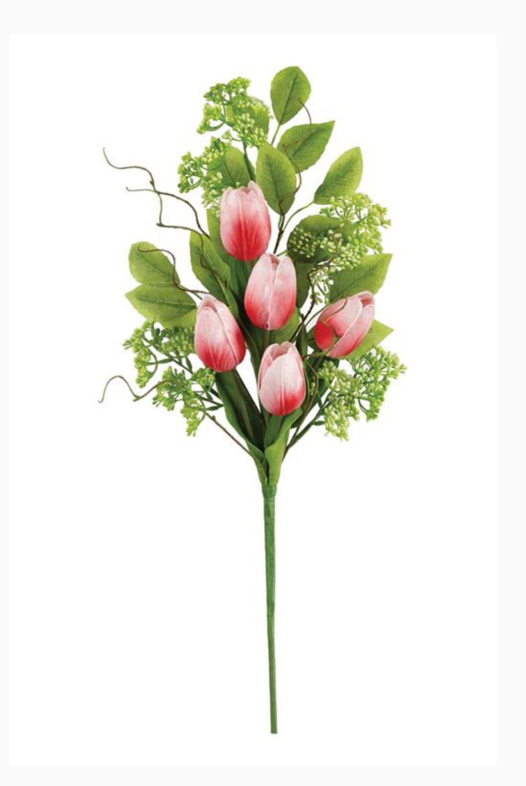 Pink tulip and greenery spray - Greenery MarketPM3552 - P