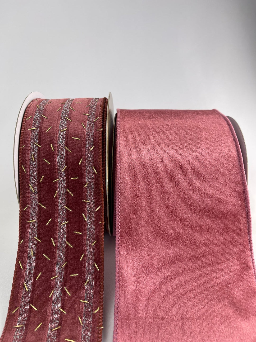 Pink velvet confetti ribbon - Greenery Market237846