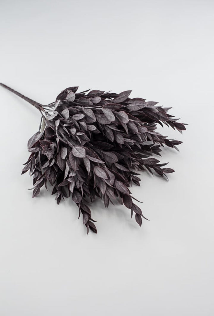 Plum, Artificial greenery ruscus bush - Greenery Marketspring summer greenery25751