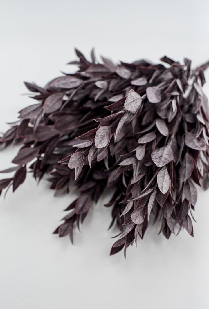 Plum, Artificial greenery ruscus bush - Greenery Marketspring summer greenery25751