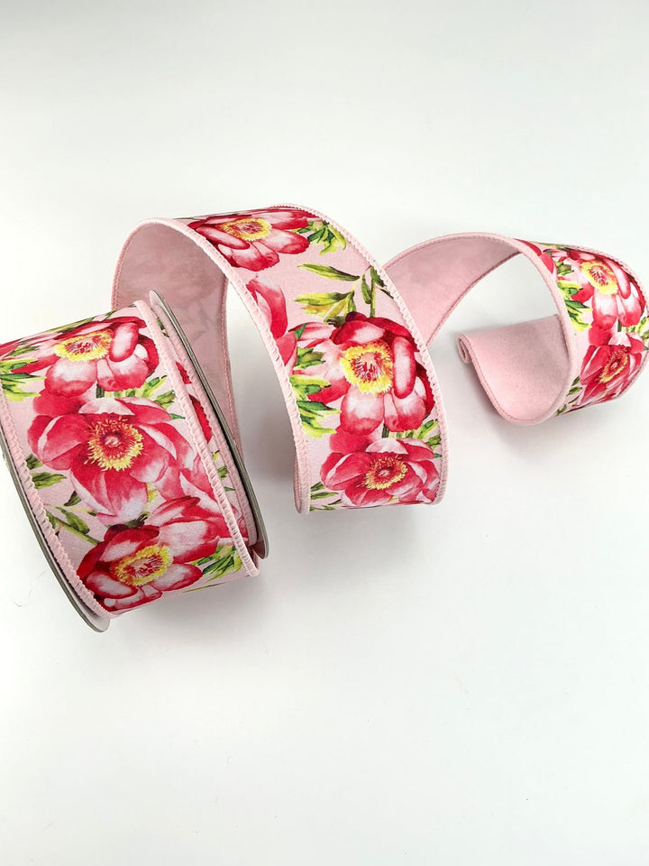 Poppies 2.5” farrisilk wired ribbon - Greenery MarketRibbons & TrimSR069 - 22
