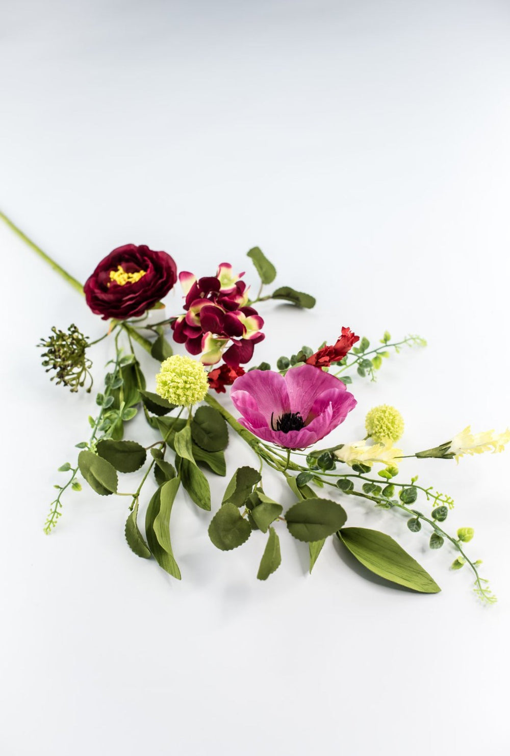 Poppy and hydrangea spray - Greenery Market65000