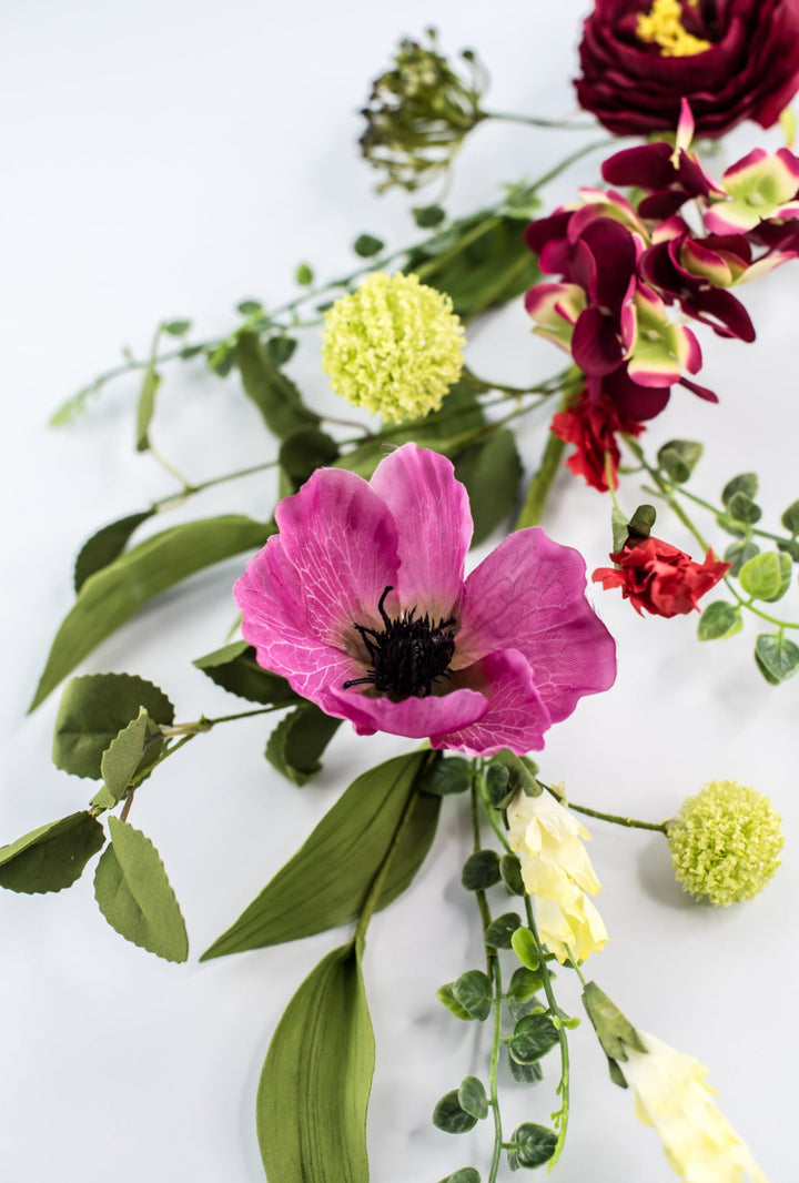 Poppy and hydrangea spray - Greenery Market65000