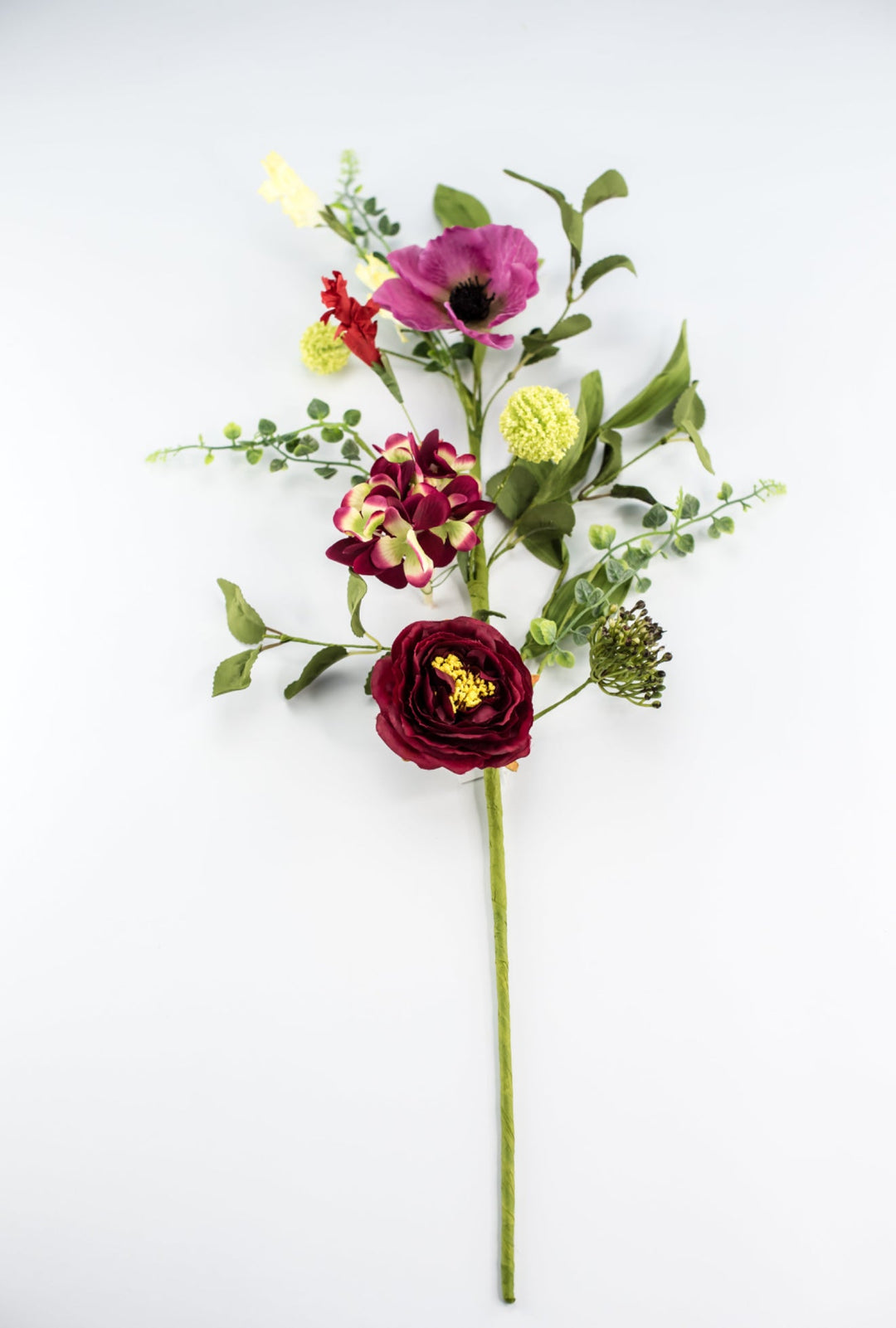 Poppy and hydrangea spray - Greenery Market65000