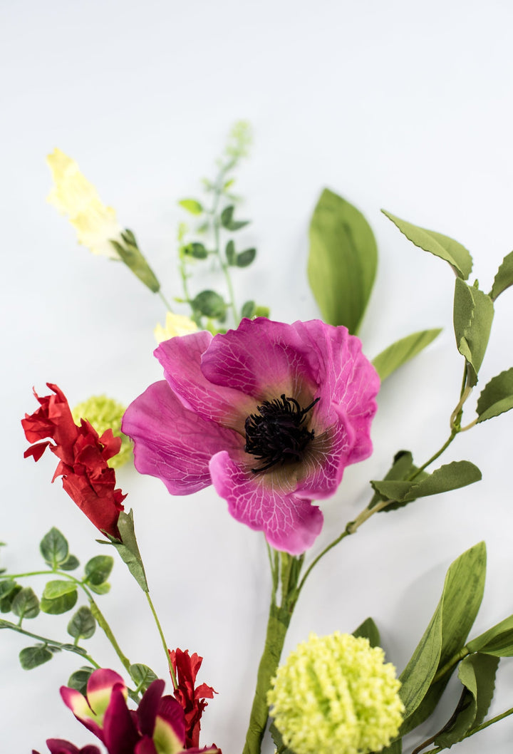 Poppy and hydrangea spray - Greenery Market65000