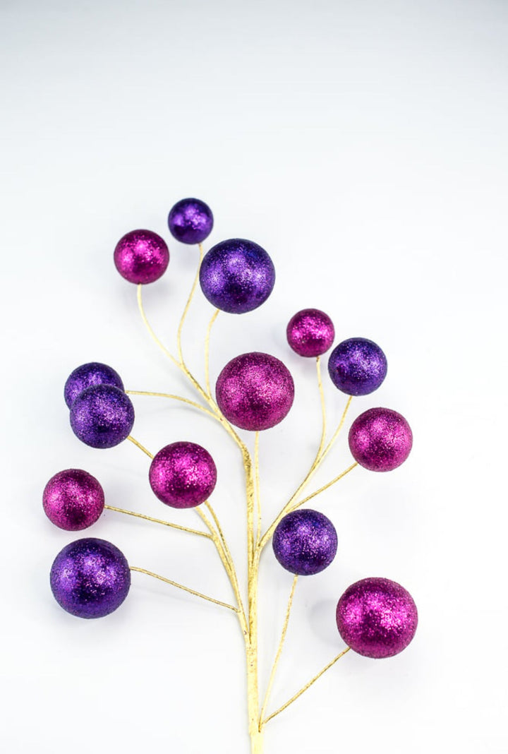 Purple and Magenta Ball Spray - Greenery MarketSeasonal & Holiday Decorations85925BTPU