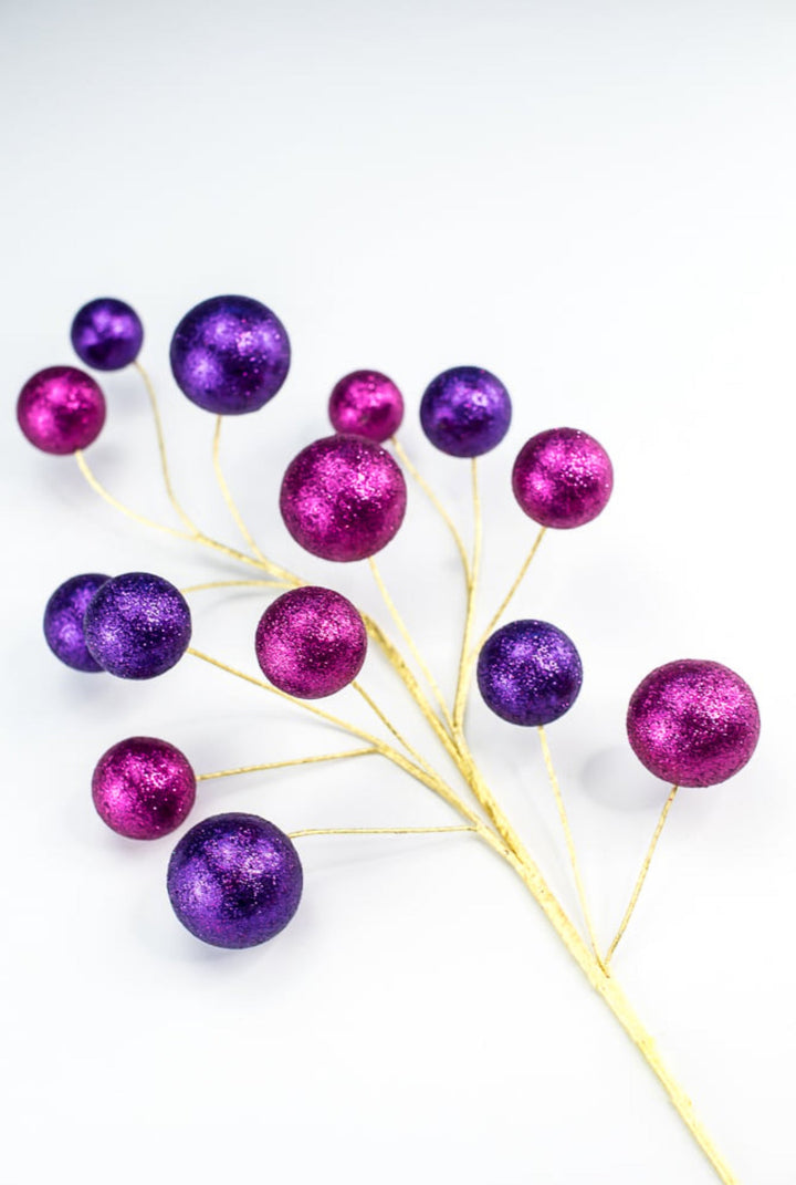 Purple and Magenta Ball Spray - Greenery MarketSeasonal & Holiday Decorations85925BTPU