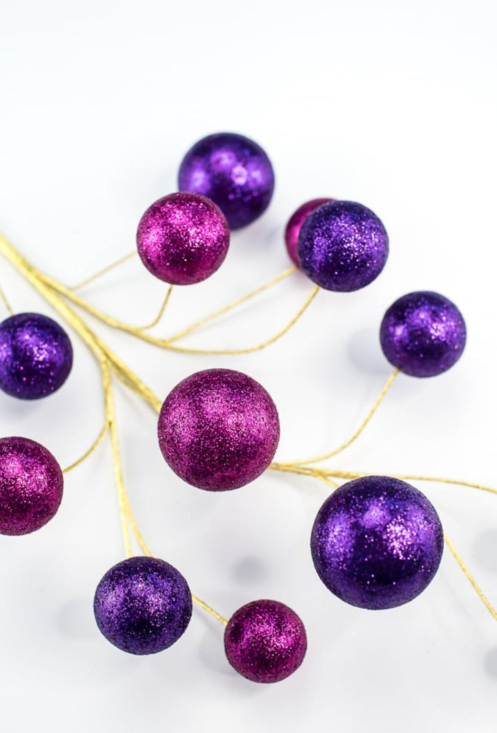 Purple and Magenta Ball Spray - Greenery MarketSeasonal & Holiday Decorations85925BTPU