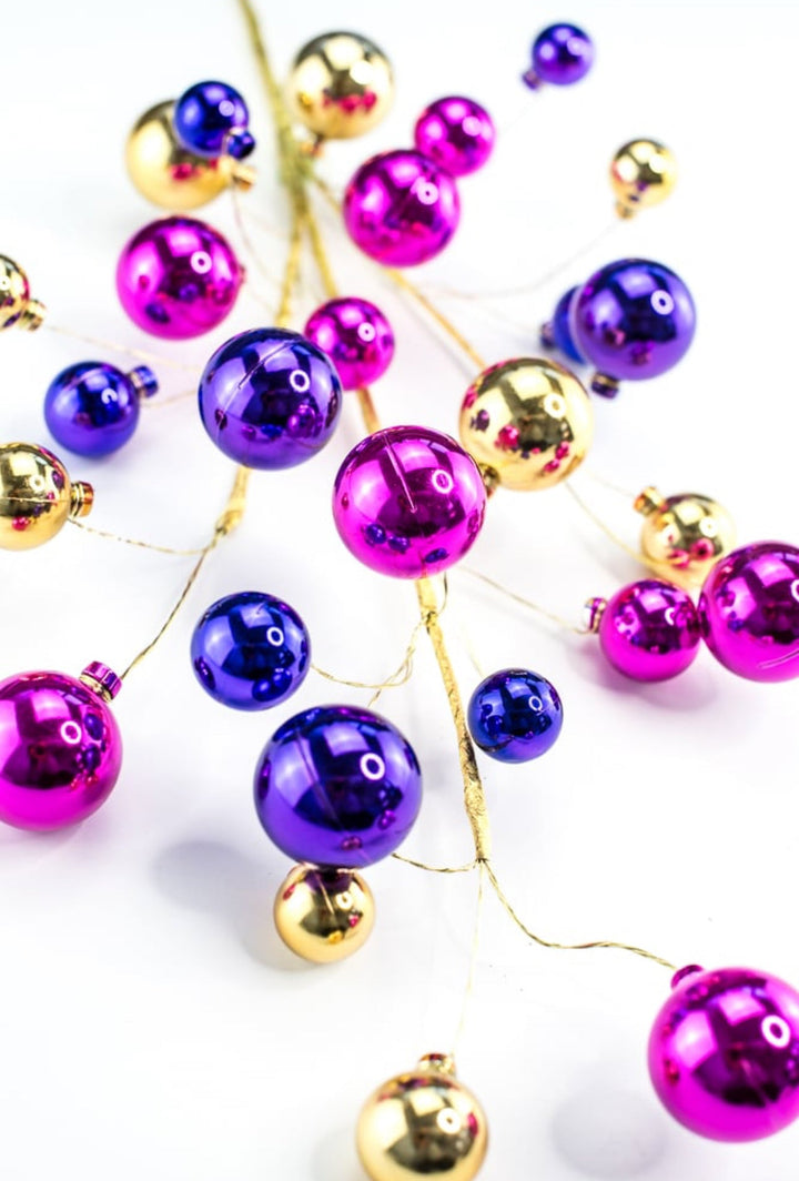 Purple And Magenta Ornament Ball Spray - Greenery MarketHoliday Ornaments85690BTPUGD