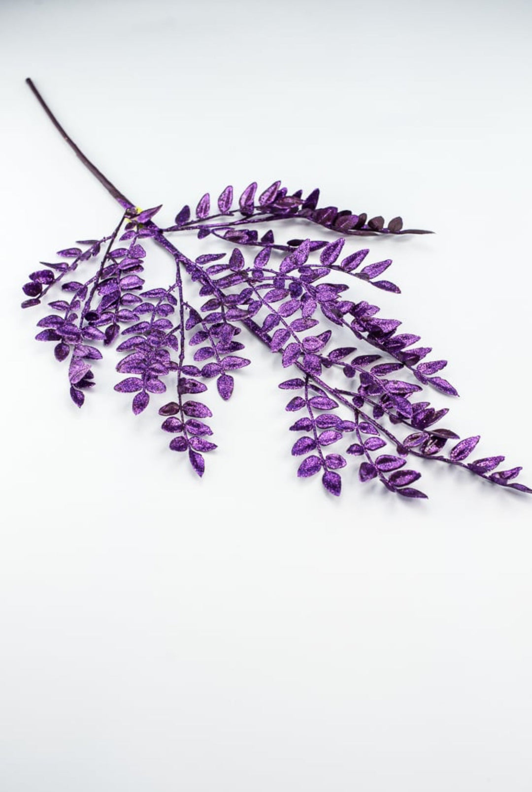Purple Glitter Fern Spray - Greenery MarketWreath attachments86009PU