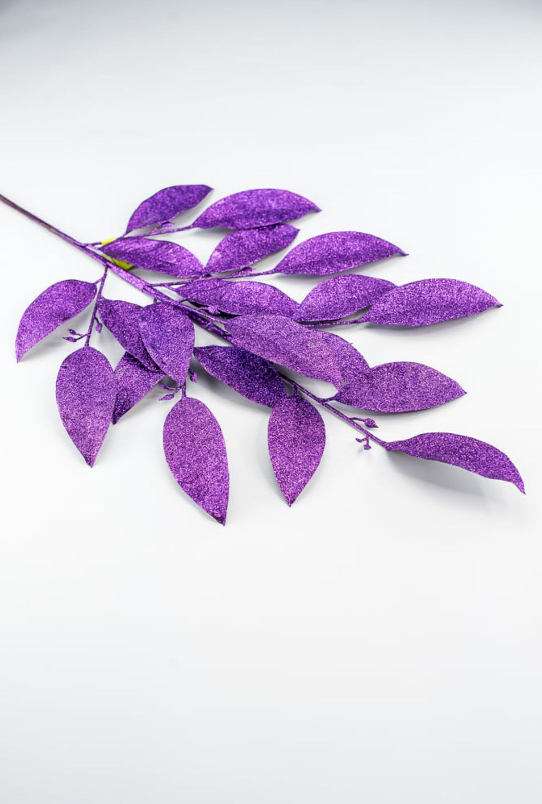 Purple Glitter Leaves Spray - Greenery MarketWreath attachments86008PU