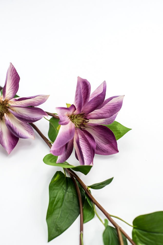 Purple Natural Touch Clematis Spray - Greenery Market210214