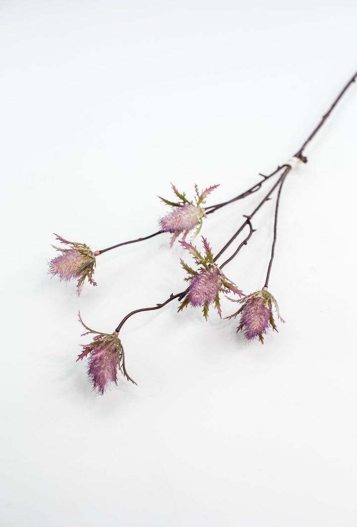 Purple thistle spray - Greenery Marketartificial flowersMTF23069 PLUM