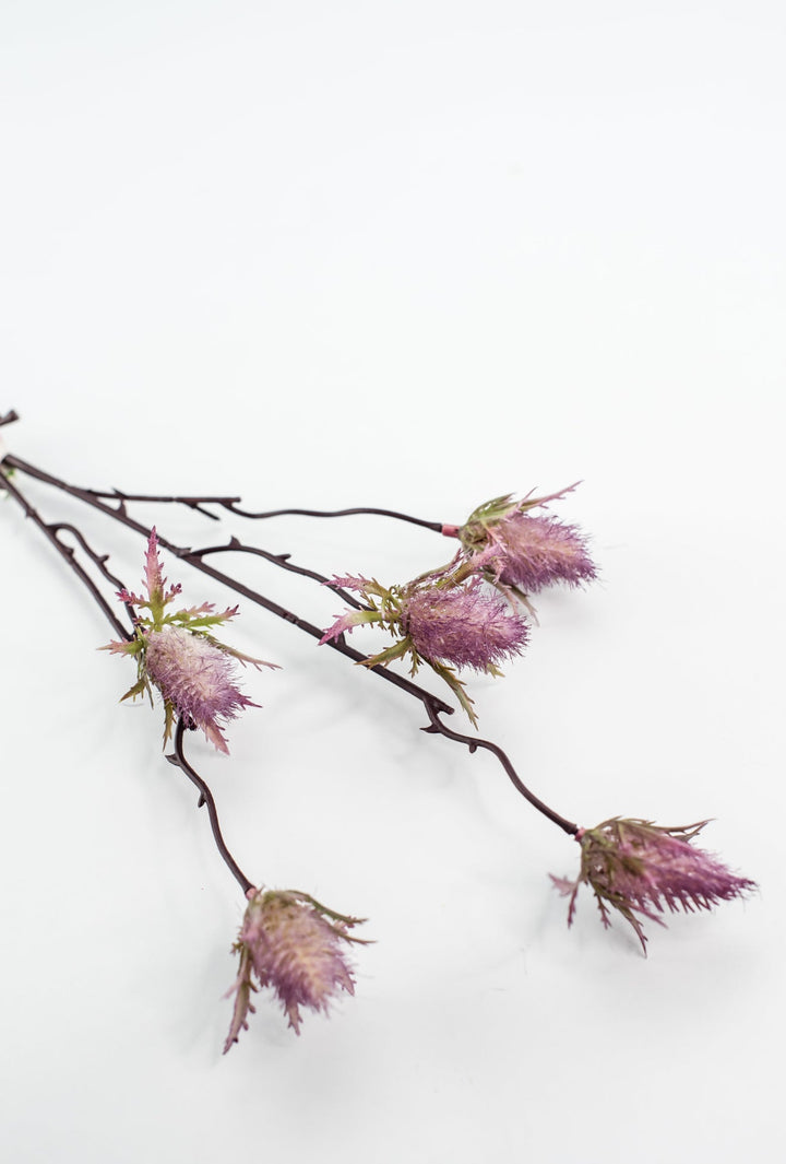 Purple thistle spray - Greenery Marketartificial flowersMTF23069 PLUM