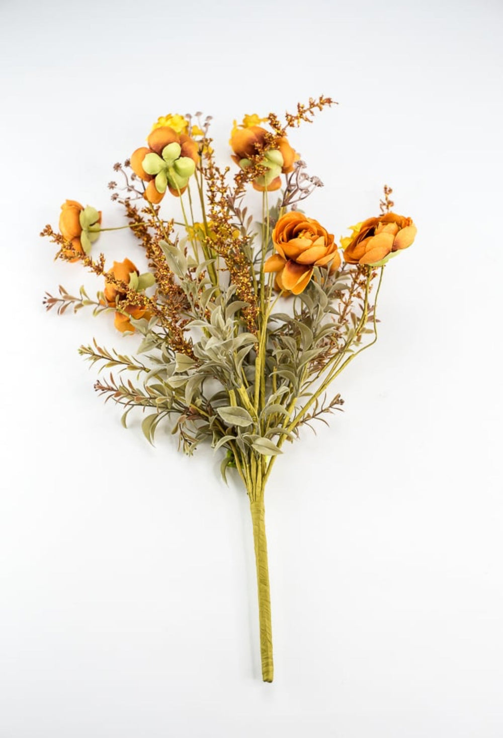 Ranunculus filler bush - rust and gold - Greenery Marketartificial flowers56880OR
