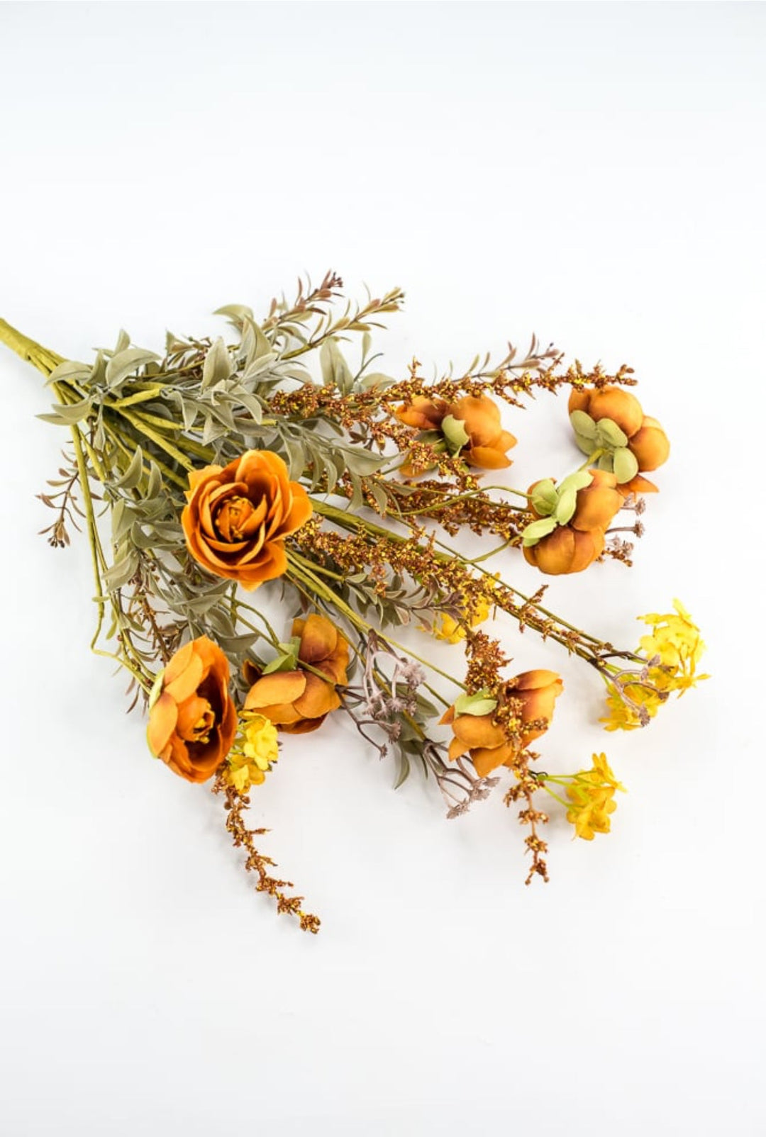 Ranunculus filler bush - rust and gold - Greenery Marketartificial flowers56880OR
