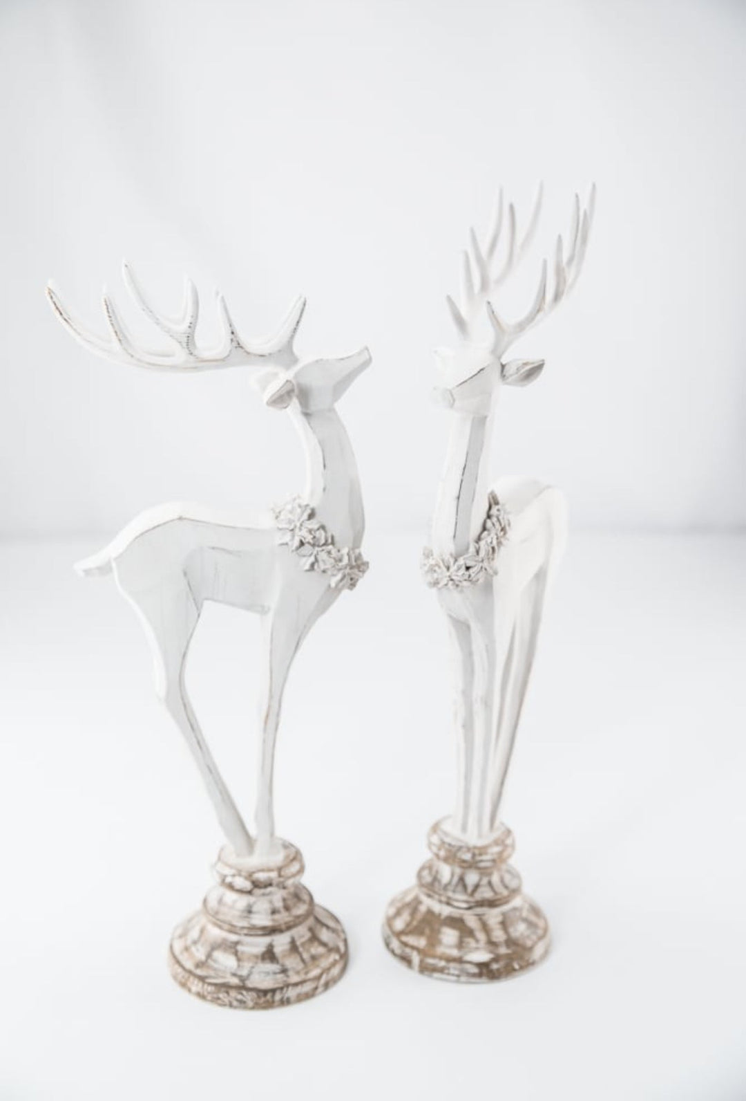 Raz 17” distressed deer on stands - Greenery Market4412102