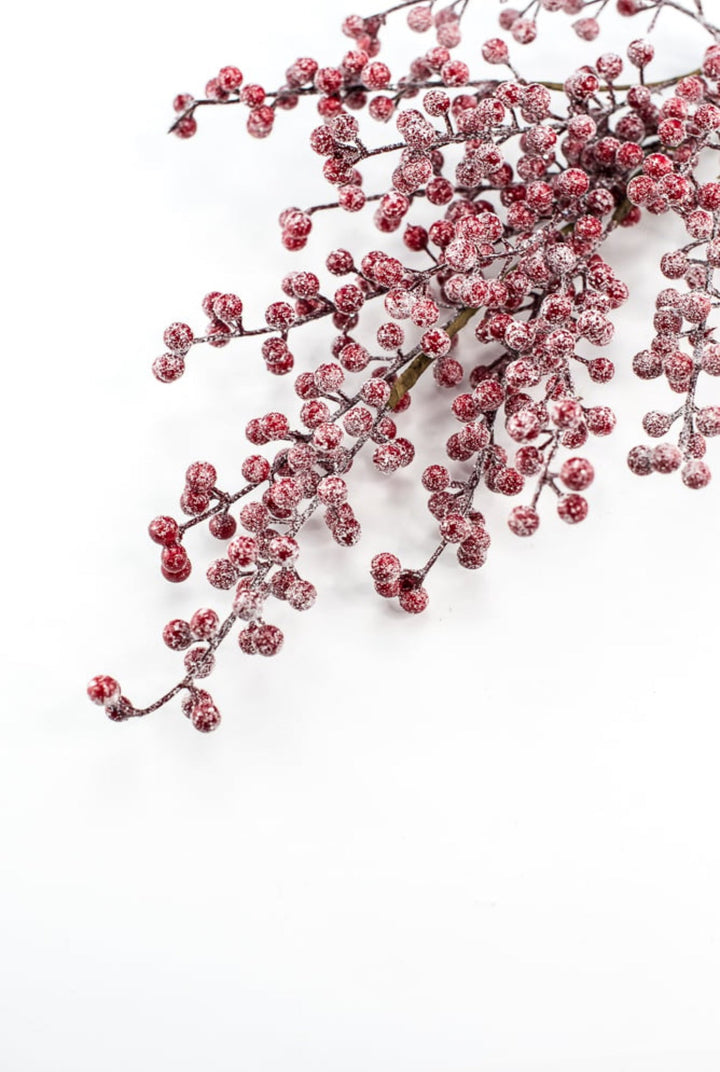 Raz imports Red frosted berries spray - Greenery MarketWinter and ChristmasF4306780