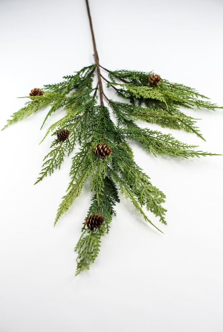 Raz tall cedar spray - Greenery MarketF4122710
