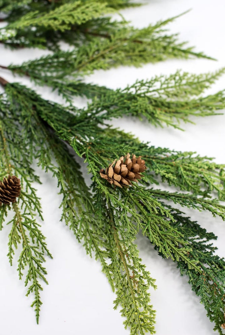 Raz tall cedar spray - Greenery MarketF4122710