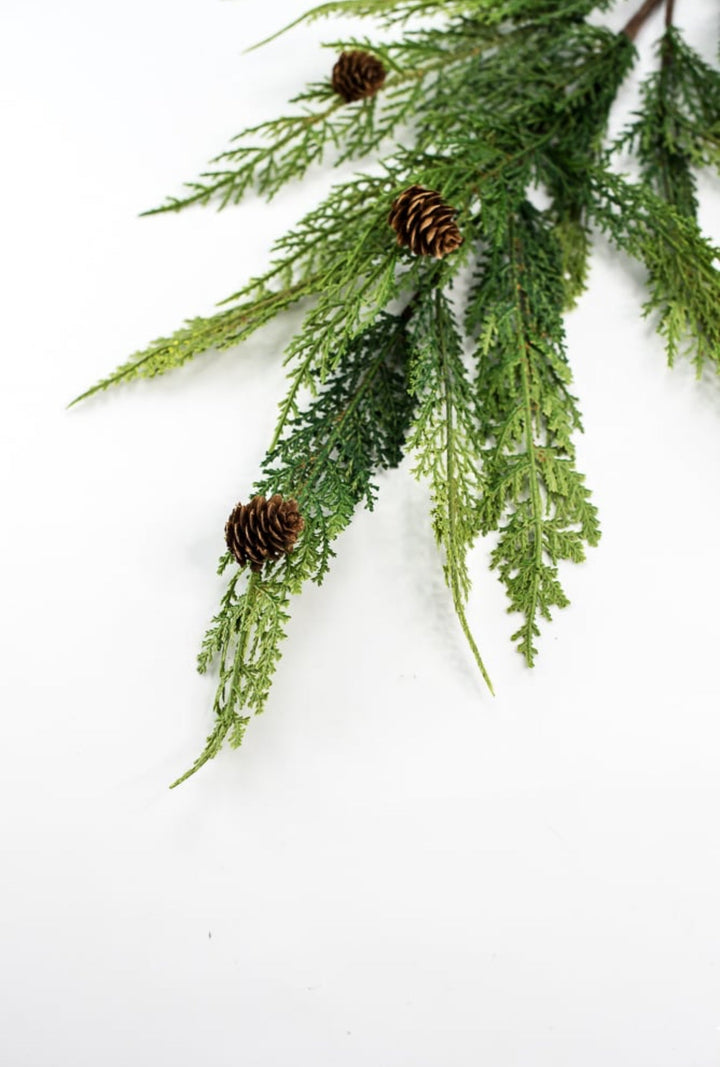 Raz tall cedar spray - Greenery MarketF4122710