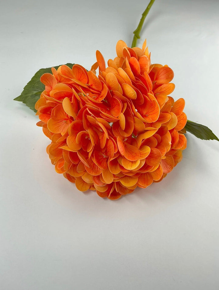 Real touch, Hydrangea stem - orange - Greenery MarketMTF24138 ORNG