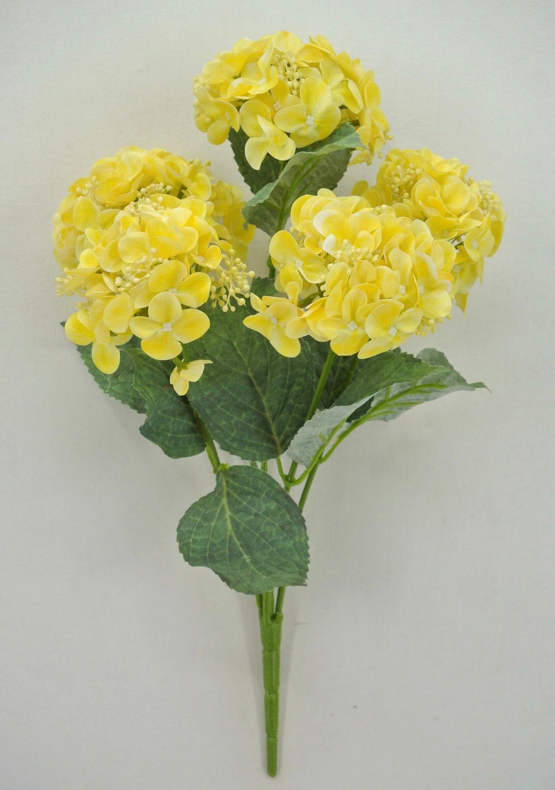 Real touch, snowball hydrangea bush - yellow - Greenery Market84845 - YEL
