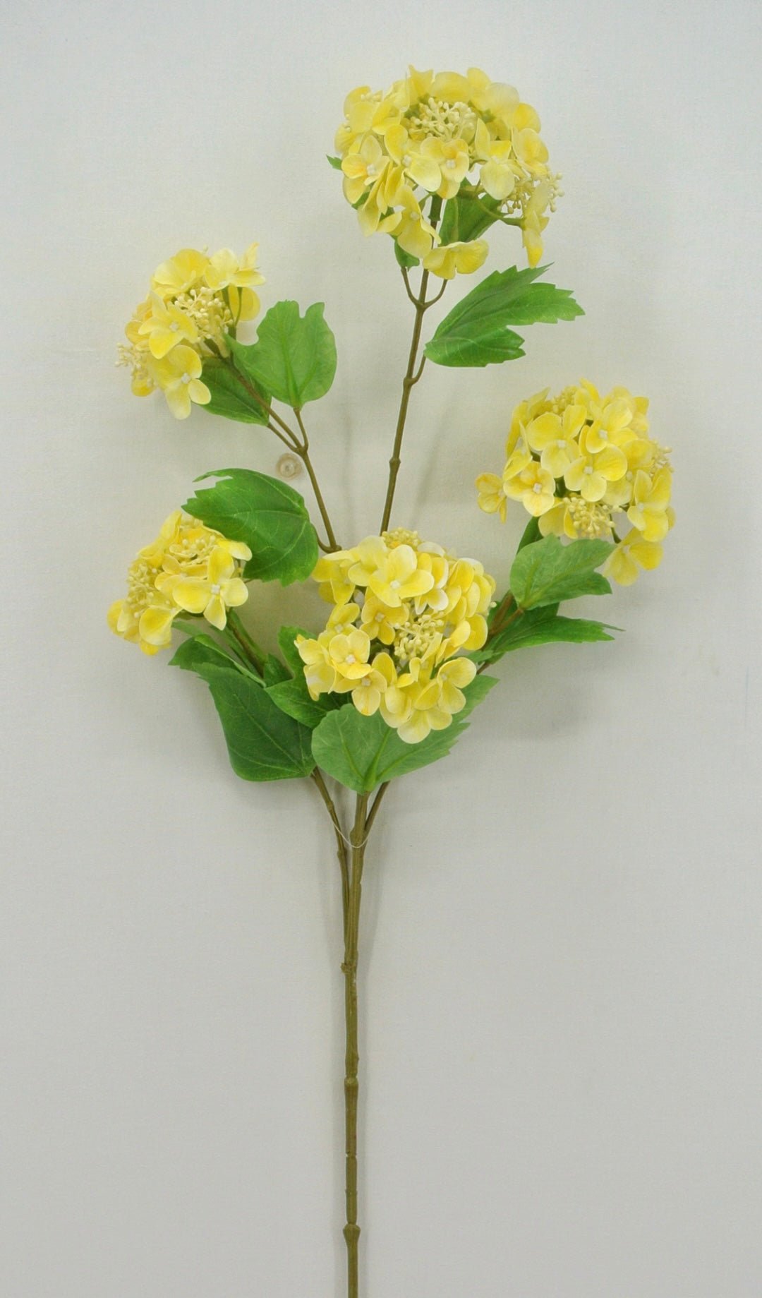 Real touch, snowball hydrangea spray - yellow - Greenery Market21114 - YEL
