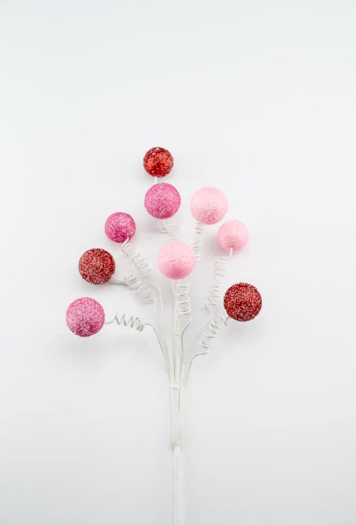 Red and pink gum ball pick - Greenery Market85791RDPK