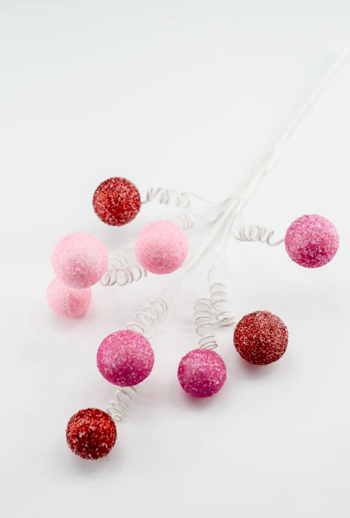 Red and pink gum ball pick - Greenery Market85791RDPK