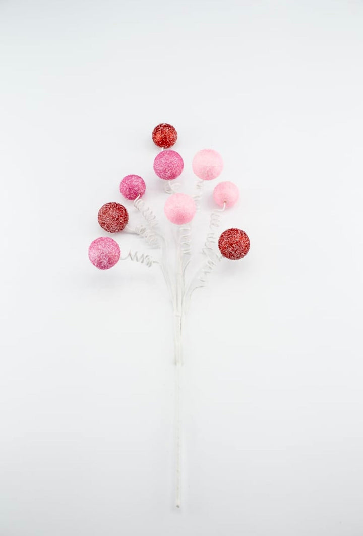 Red and pink gum ball pick - Greenery Market85791RDPK