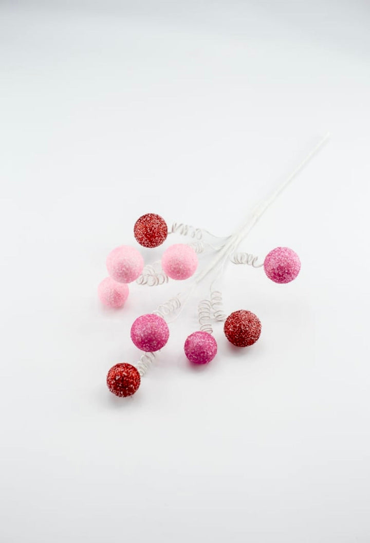 Red and pink gum ball pick - Greenery Market85791RDPK
