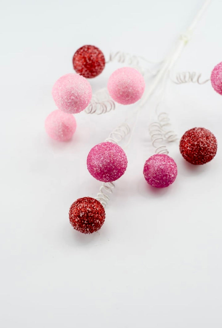 Red and pink gum ball pick - Greenery Market85791RDPK