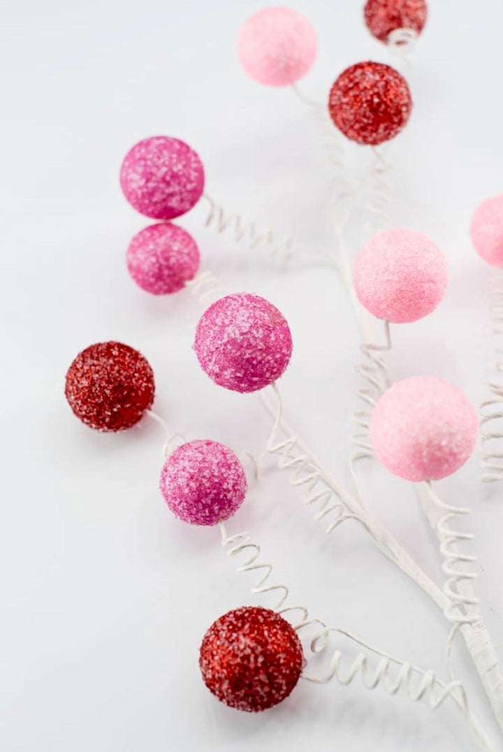 Red and pink gum ball spray - Greenery Market85792PKRD