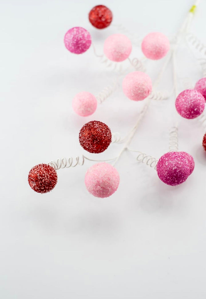 Red and pink gum ball spray - Greenery Market85792PKRD