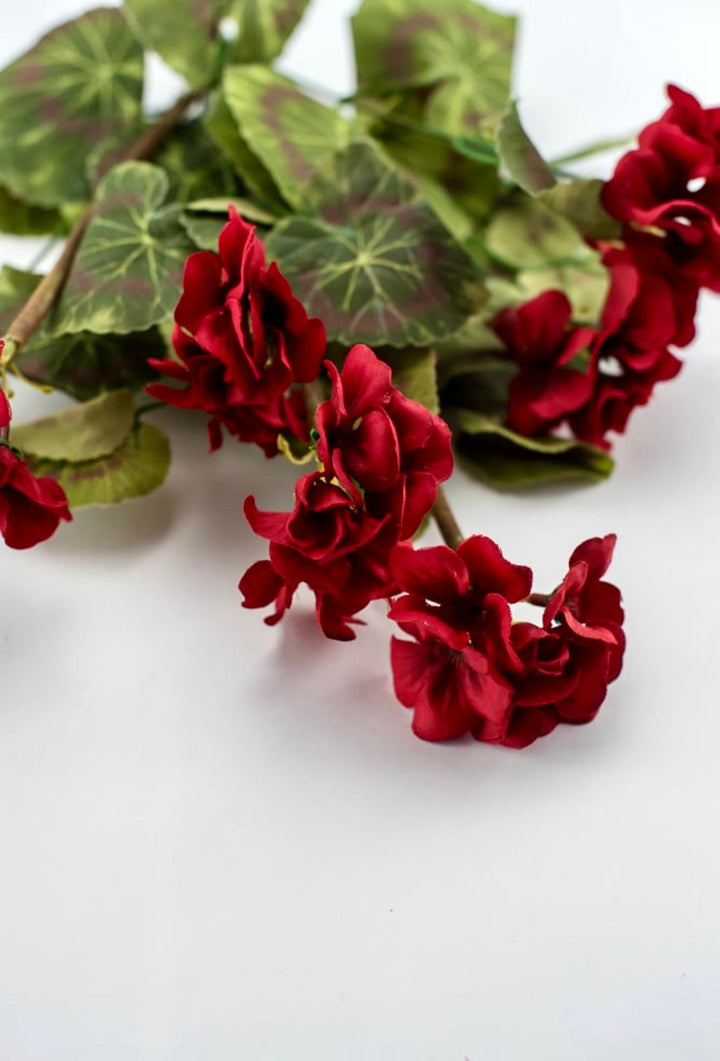 Red Geranium, Artificial geraniums - Greenery Marketartificial flowers25761