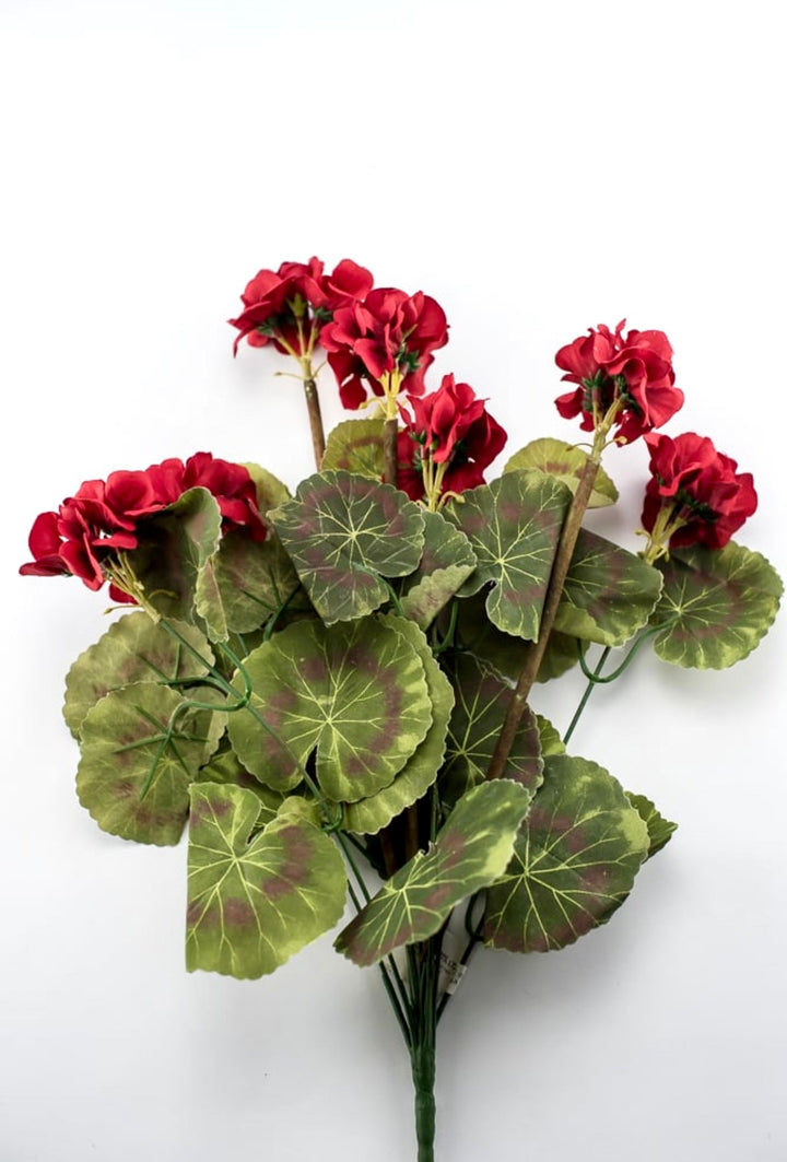 Red Geranium, Artificial geraniums - Greenery Marketartificial flowers25761