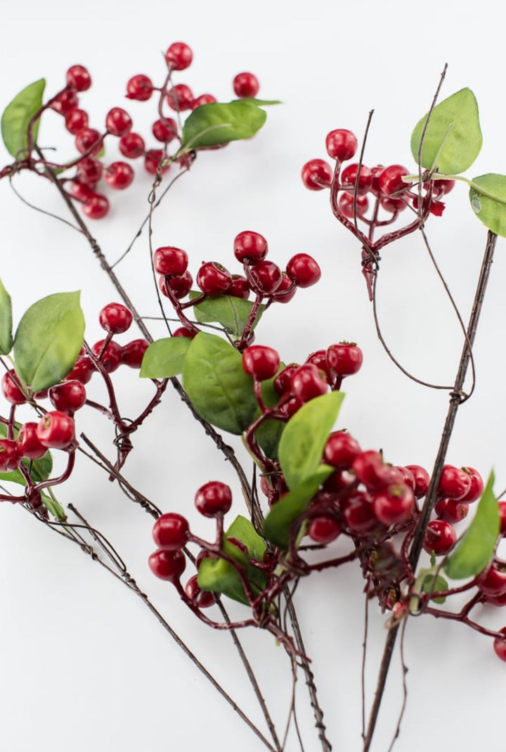 Red hawthorn berry spray - Greenery MarketXB350 - R