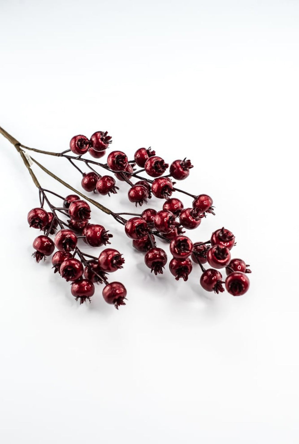 Red metallic - plump berries spray - Greenery MarketXG267 R