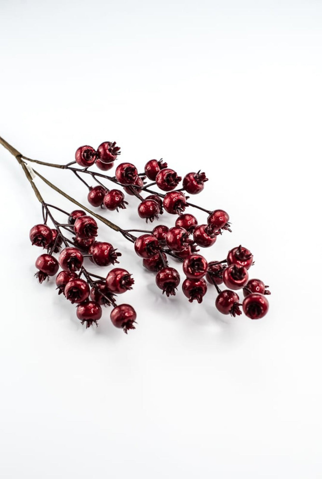 Red metallic - plump berries spray - Greenery MarketXG267 R