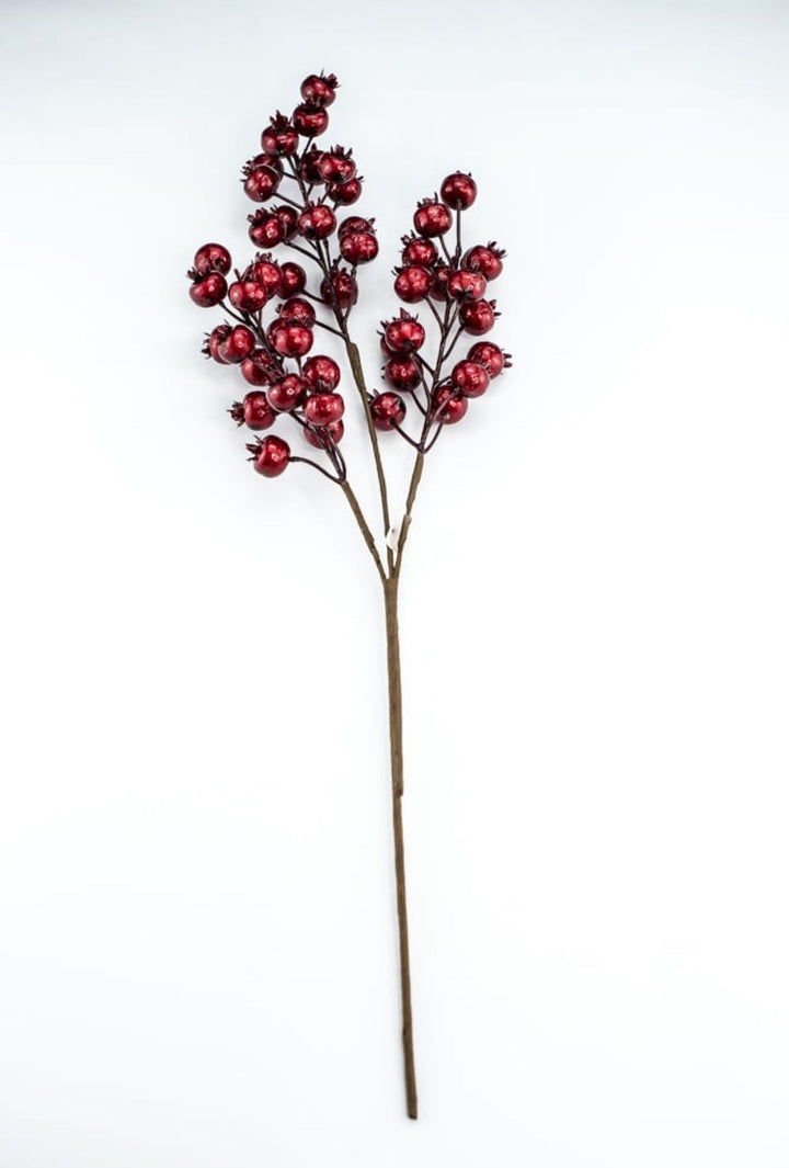 Red metallic - plump berries spray - Greenery MarketXG267 R