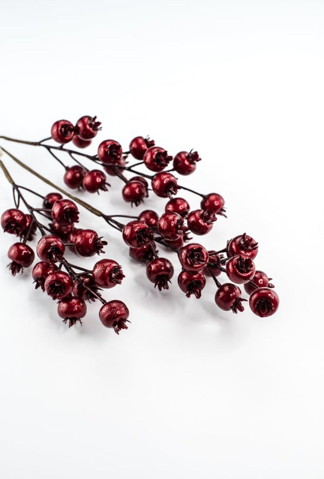 Red metallic - plump berries spray - Greenery MarketXG267 R