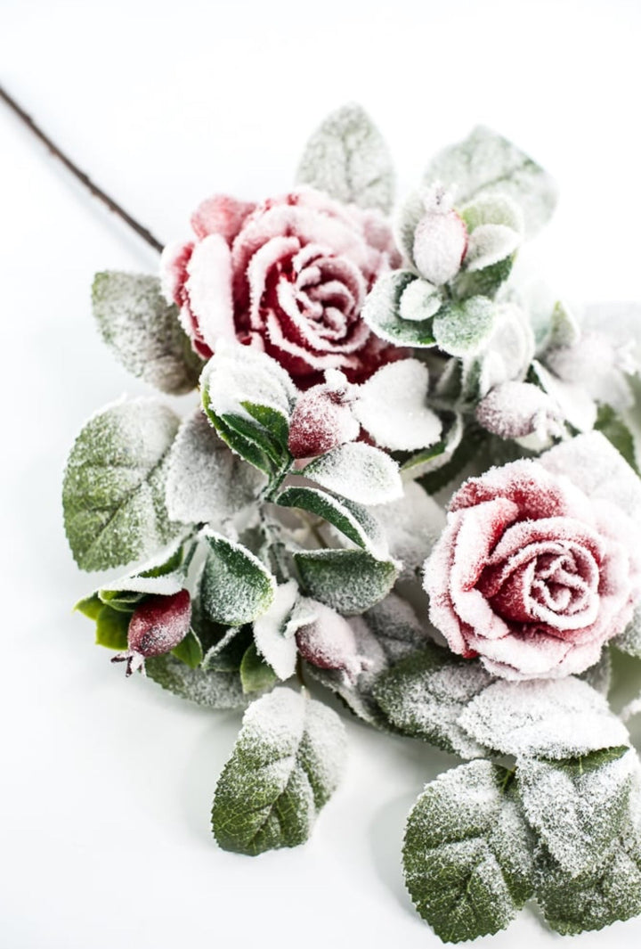 Red rose and berry spray - Greenery Market83754 - RD