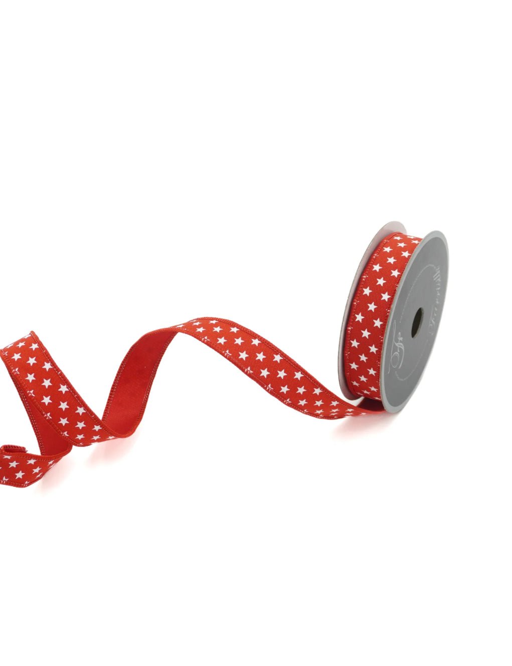 Red Stars 1” Farrisilk wired ribbon - Greenery MarketRibbons & TrimRS083 - 02