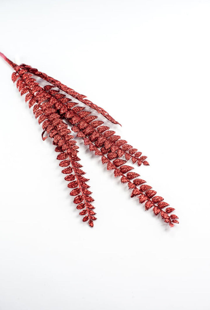 Red, tall, glittered Christmas spray - Greenery MarketArtificial FloraXS205724