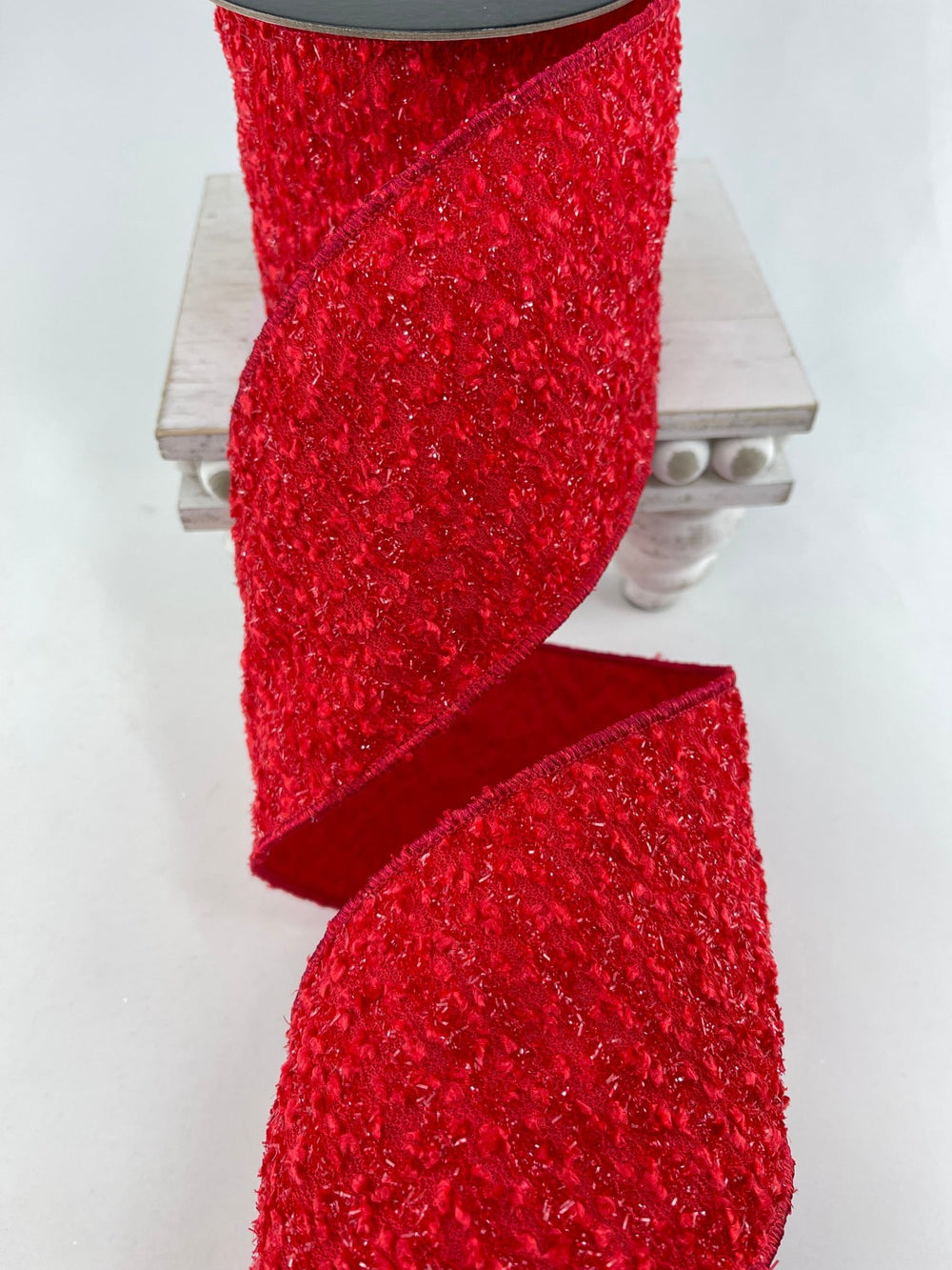 Red tweed wired ribbon 4” - Greenery MarketRibbons & Trim138127