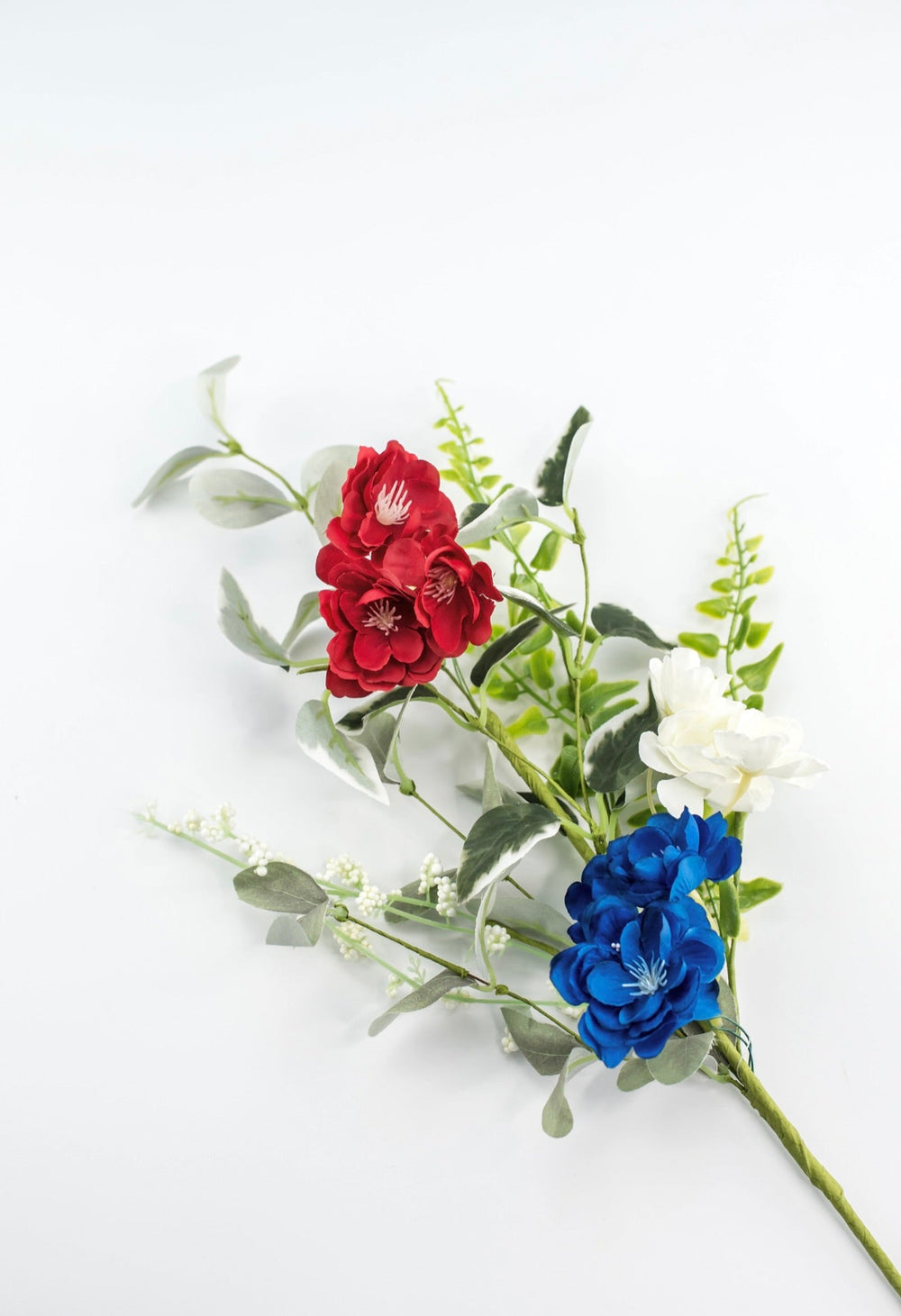 Red, white, and blue flower pick - Greenery Marketartificial flowers64040